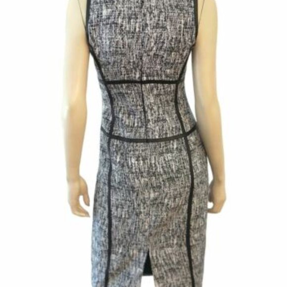 NWOT Sz 4 Michael Kors Collection Runway Tweed Corset Detail Pencil Dress - Picture 8 of 8
